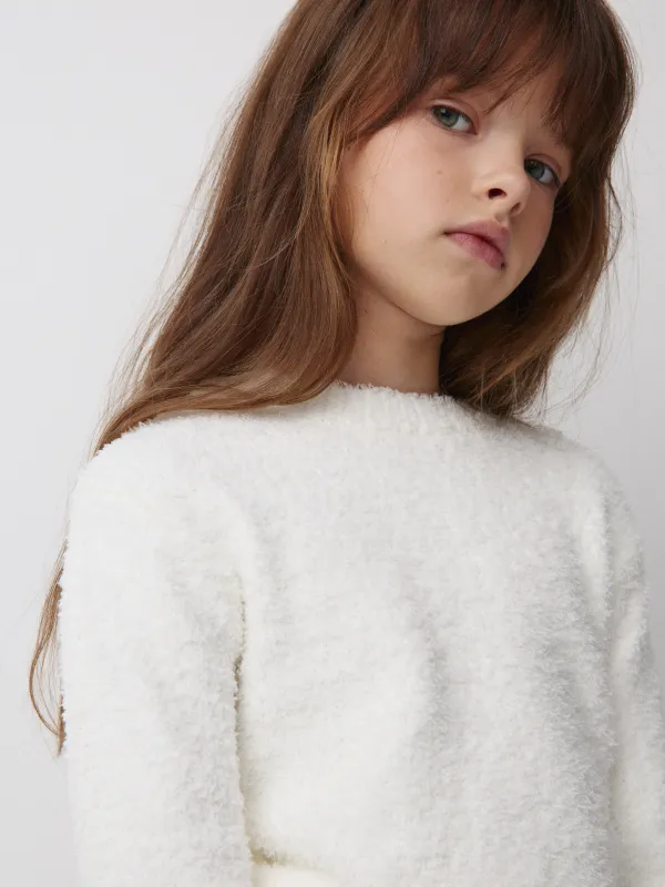 Лонгслив из фактурного трикотажа Aimi, image-0