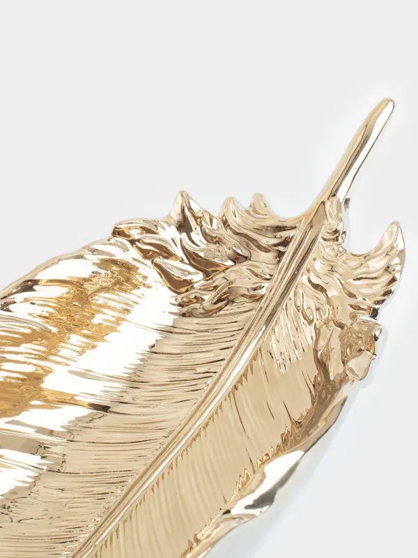 Блюдо декоративное, 36х13 см, Перо, Feather, image-4