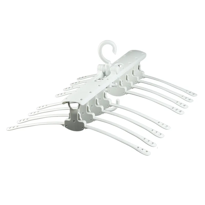 Сушилка для одежды, 8 плечиков, складная, подвесная, пластик, белая, Compact, image-0