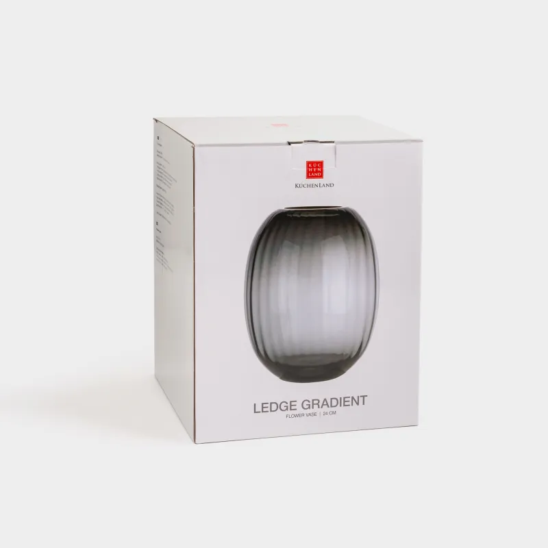 Ваза для цветов, 24 см, стекло, Ledge gradient, image-4