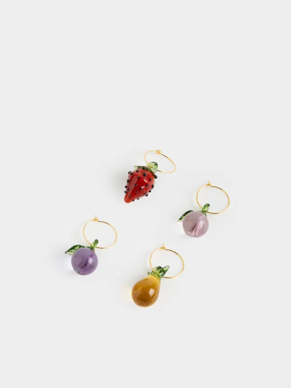 Подвеска для бокала, 4 шт, Фрукты, Fruit, image-1