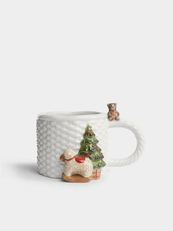 Кружка, 500 мл, Мишка и овечка с елкой, Christmas lamb, image-0