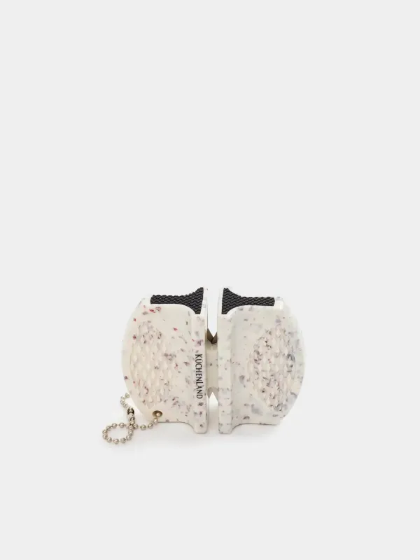 Точило для ножей, 7 см, пластик/сталь, молочное, Accessories, image-0