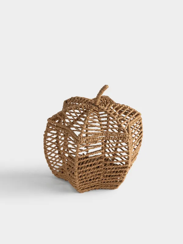 Корзина для хранения, 27х27х26 см, с крышкой, Braided, image-1