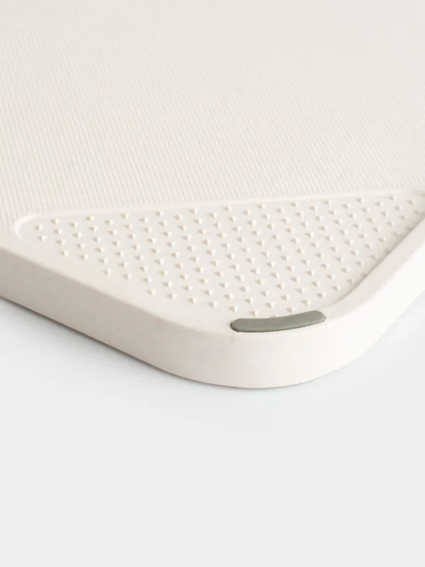 Доска разделочная, 28х23 см, с точилом/теркой для чеснока, пластик, бежевая, Soft kitchen, image-6