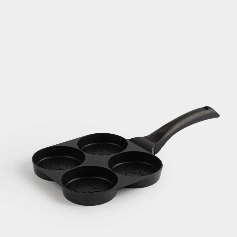 Сковорода для яиц и оладий, 19 см, 4 отд, с покрытием, алюминий, Животные, Action