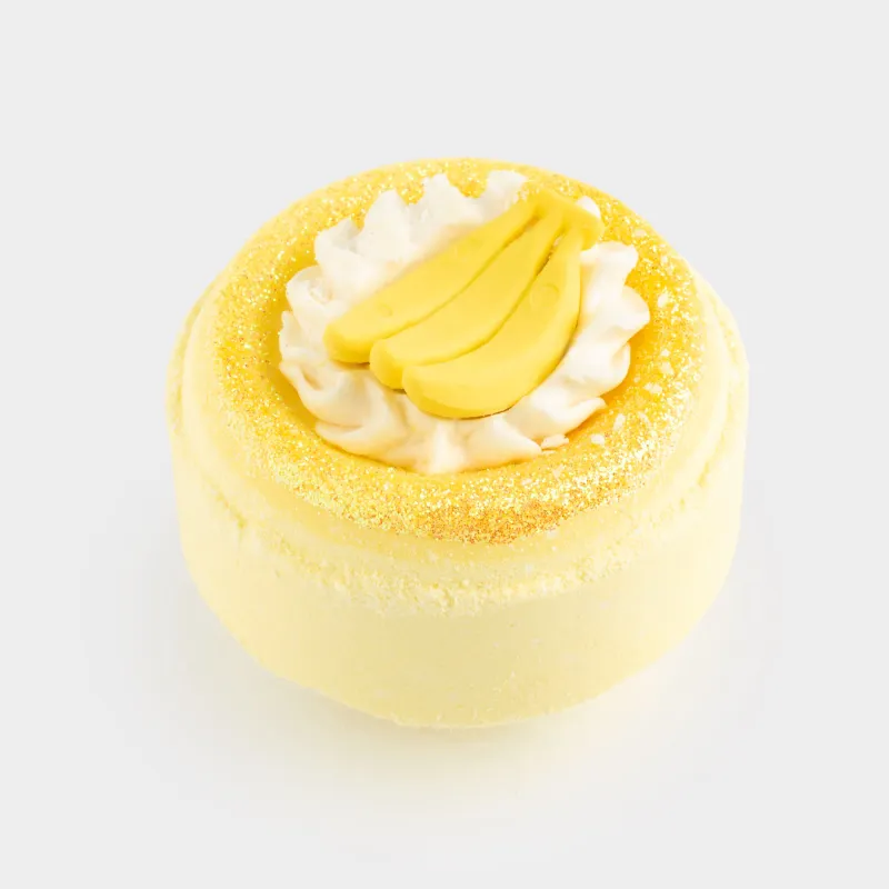 Бомбочка для ванны, 130 гр, с игрушкой, желтая, Бананы, Fruits spa, image-3