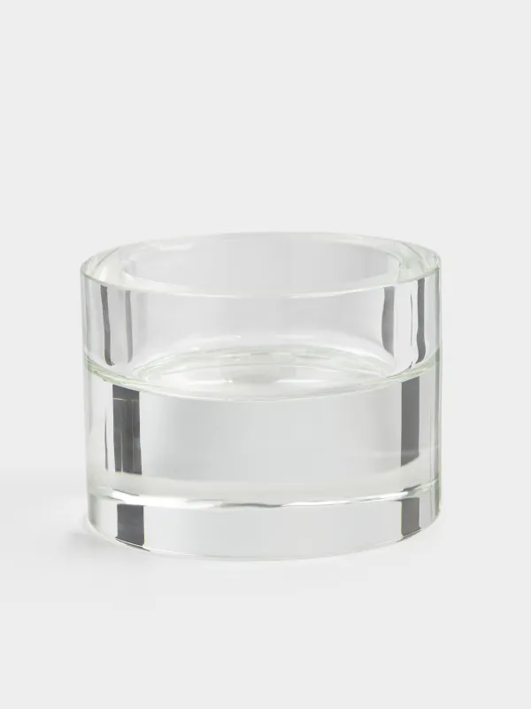 Подсвечник, 5х4 см, для чайной свечи, кристальное стекло, Lux crystal, image-0