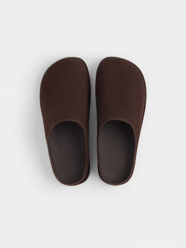 Лаконичные сабо из экозамши, Suede, image-1