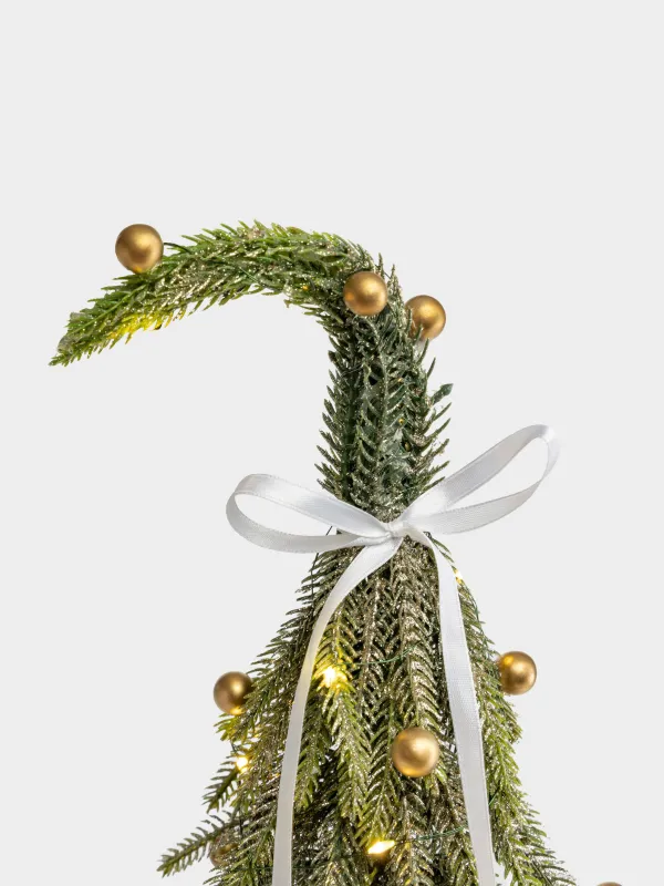 Ель искусственная, 30 см, Ель с блестками, Conifer curved, image-2