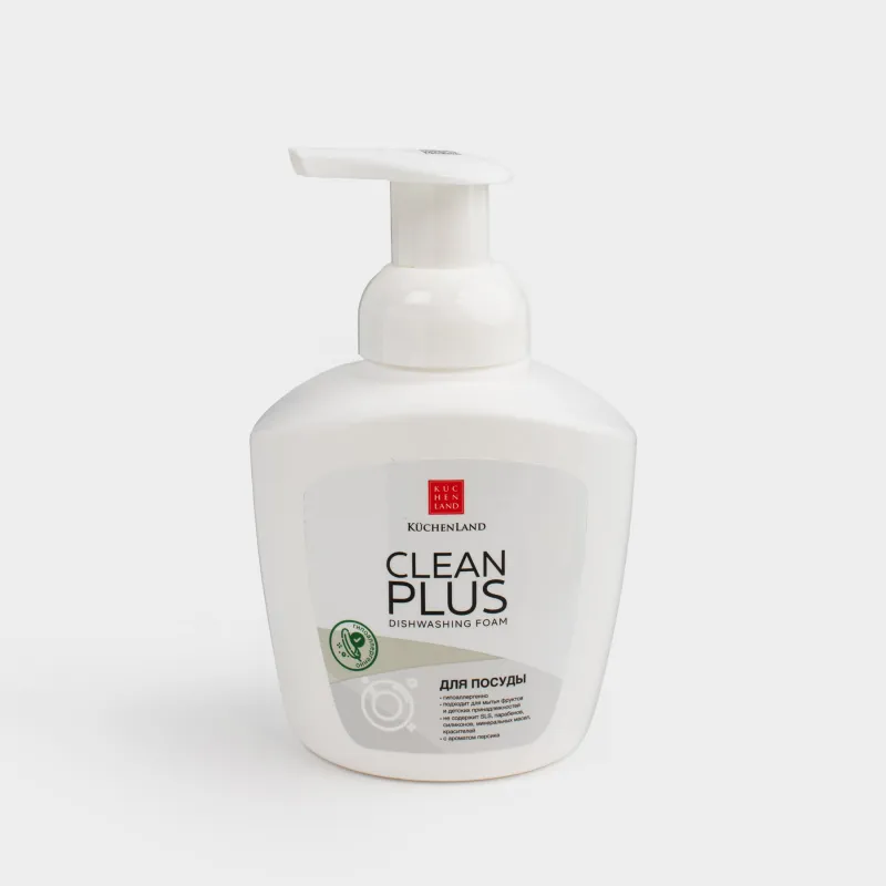 Пенка для мытья посуды, 400 мл, Персик, Clean plus