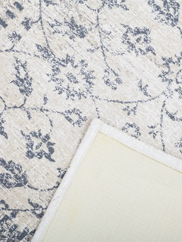 Ковер, 150х210 см, шенилл/хлопок, бежево-коричневый, принт Пэчворк, Cave, image-2