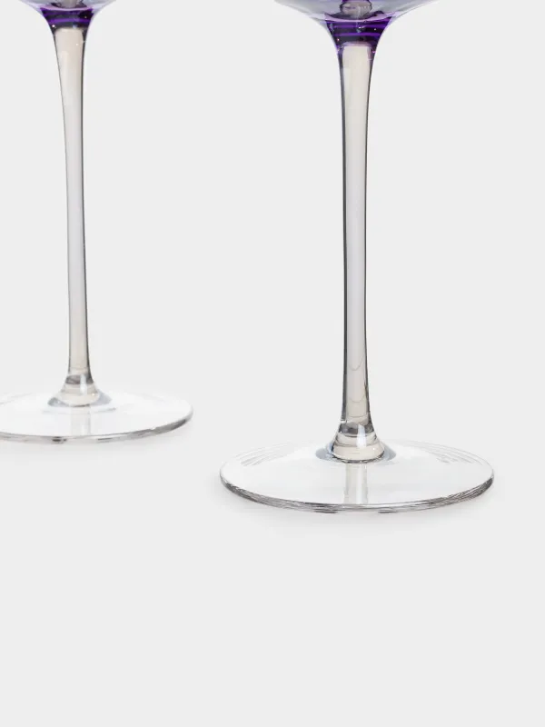 Бокал-креманка для шампанского, 220 мл, 2 шт, стекло, фиолетовый, Filo R color, image-3