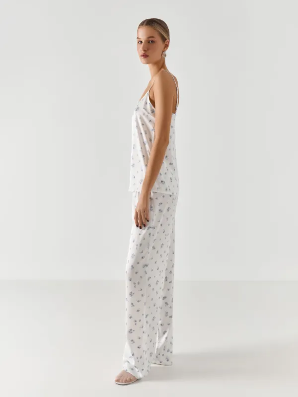 Брюки, бело-голубые, Tesia, image-2