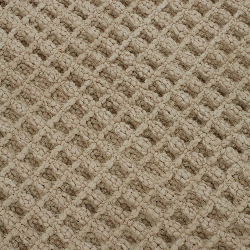 Коврик, 50x80 см, с бахромой, хлопок/полиэстер, песочный, Nordkap, image-2