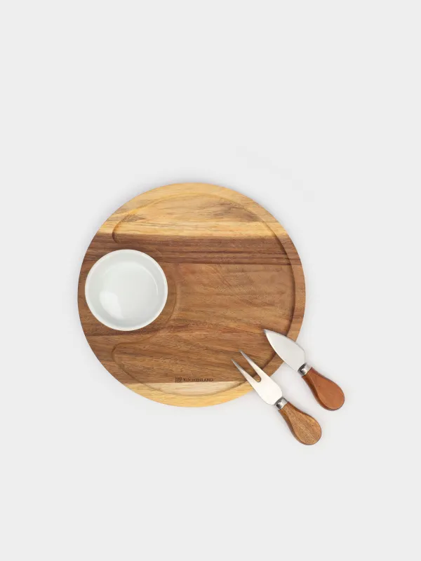 Набор для сыра, 4 предмета, Круг, Noble tree, image-2