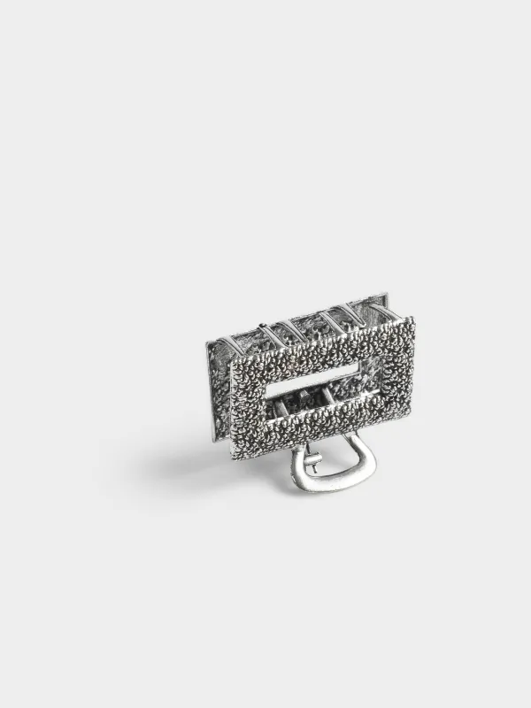 Заколка для волос, 4 см, Крабик, Hair silver, image-3