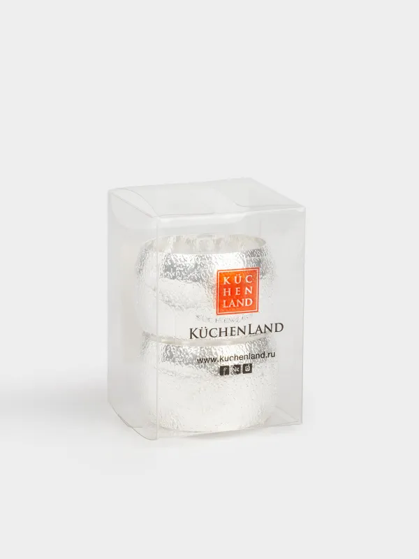 Кольцо для салфеток, 5 см, 2 шт, металл, серебристое, Кольцо, Fantastic R, image-5