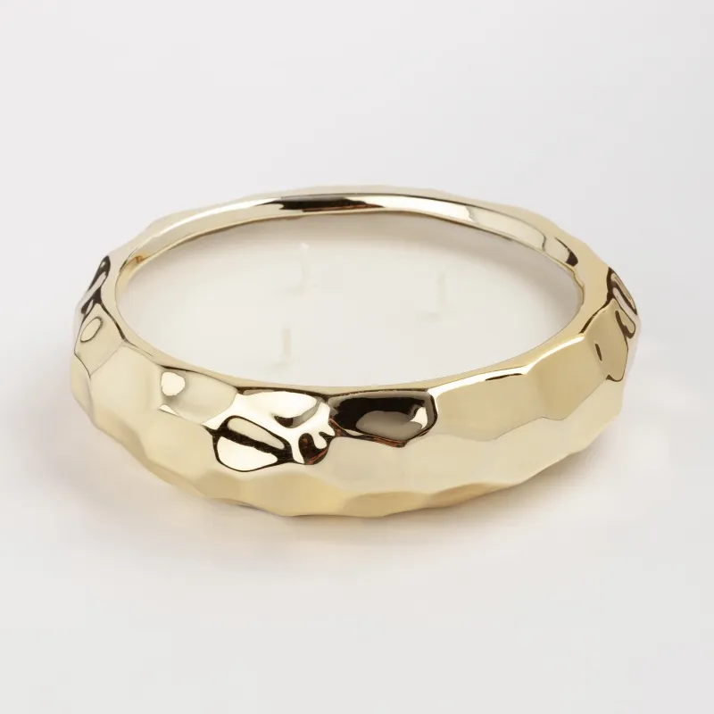 Свеча ароматическая, 13 см, три фитиля, в подсвечнике, керамика, Orangettes au Chocolat, Excellency