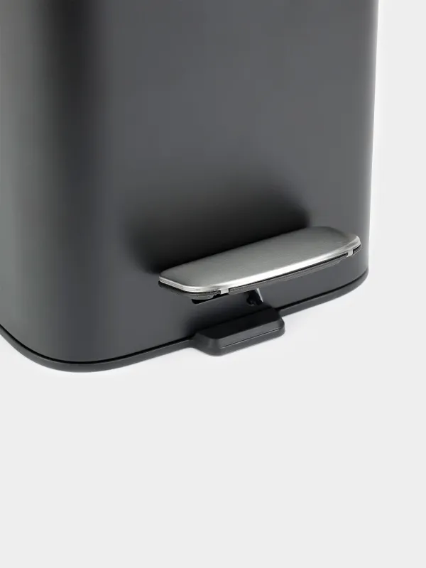 Емкость для мусора, 3 л, с педалью, Total black, image-5