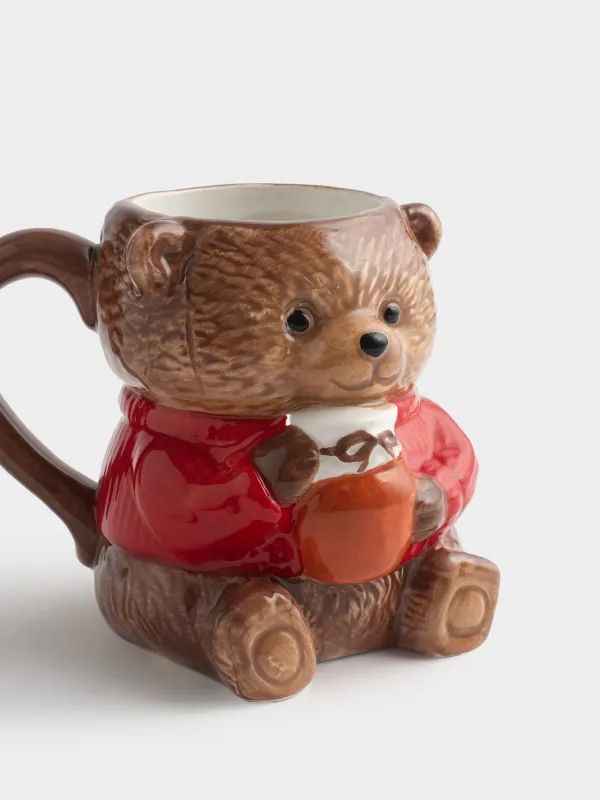 Кружка, 400 мл, Мишка с банкой варенья, Bear, image-3