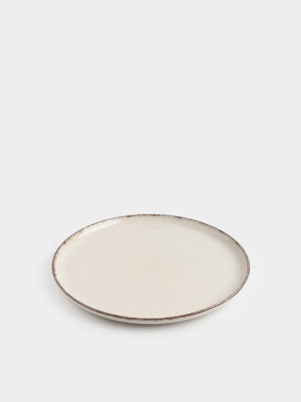 Тарелка обеденная, 28 см, керамика R, бежевая, в крапинку, Speckled glaze, image-1