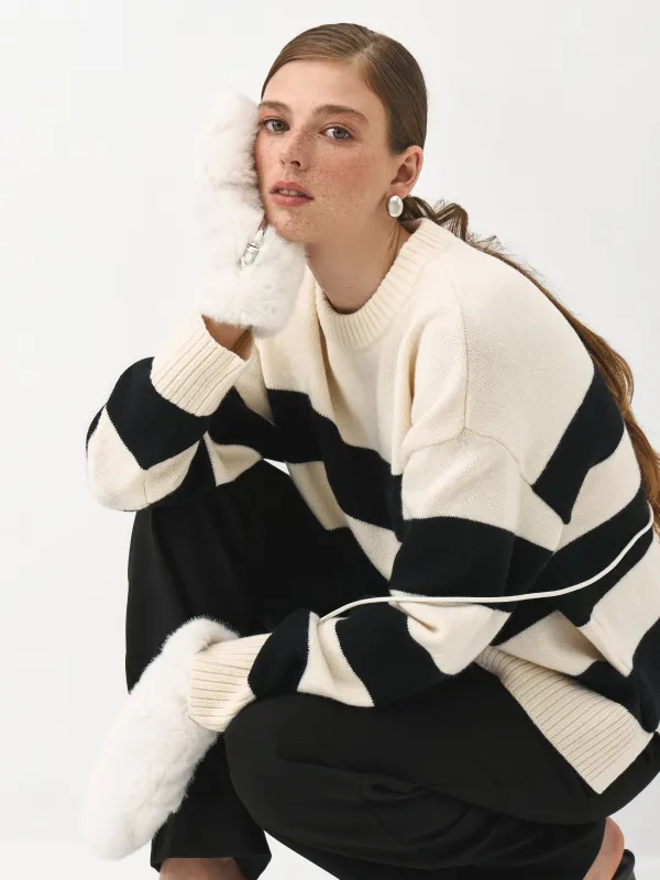 Варежки женские на шнурке, Shaggy, image-7