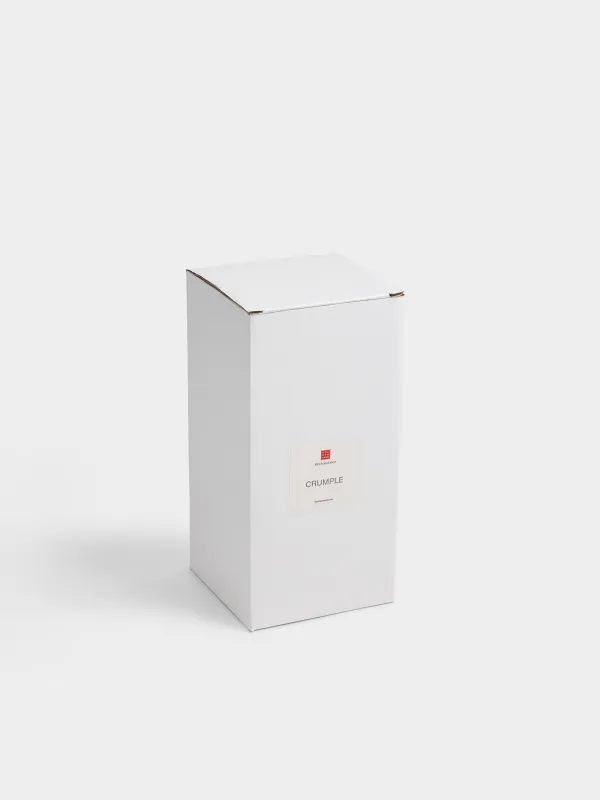 Ваза для цветов, 22 см, фарфор P, молочная, Изгибы, Crumple, image-5