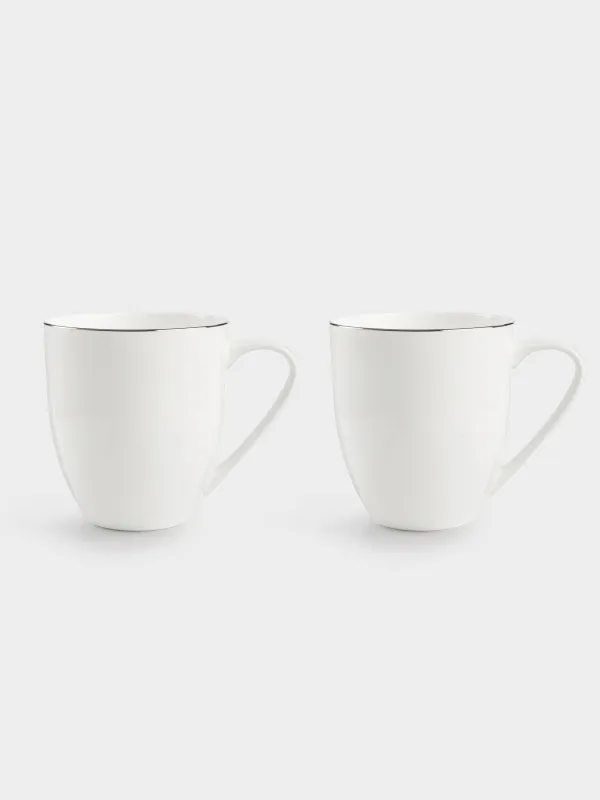 Кружка, 450 мл, 6 шт, фарфор F, белая, Ideal silver, image-1