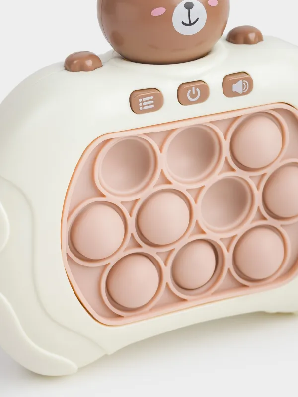 Игрушка развивающая, 13х12 см, электронная, Мишка, Pop-it, image-4