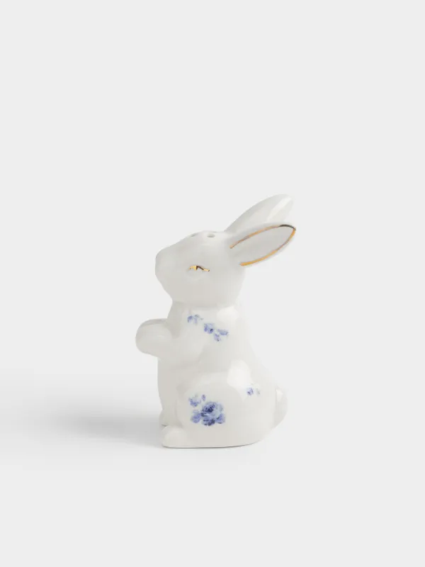 Емкость для соли или перца, 9 см, фарфор P, бело-золотистая, Кролик, Tradition Easter , image-0