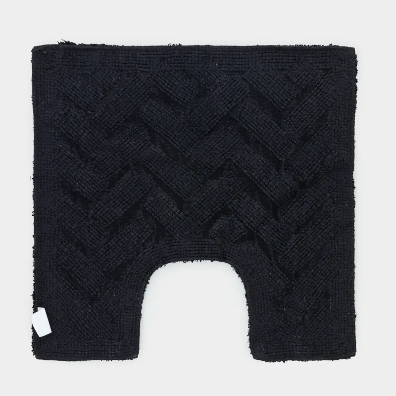 Коврик для ванной комнаты, 50x80/50x50 см, 2 шт, противоскользящий, хлопок, черный, Neutral, image-2