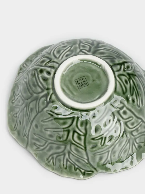 Салатник, 16x7 см, 450 мл, фарфор P, зеленый, Капуста, Cabbage, image-3