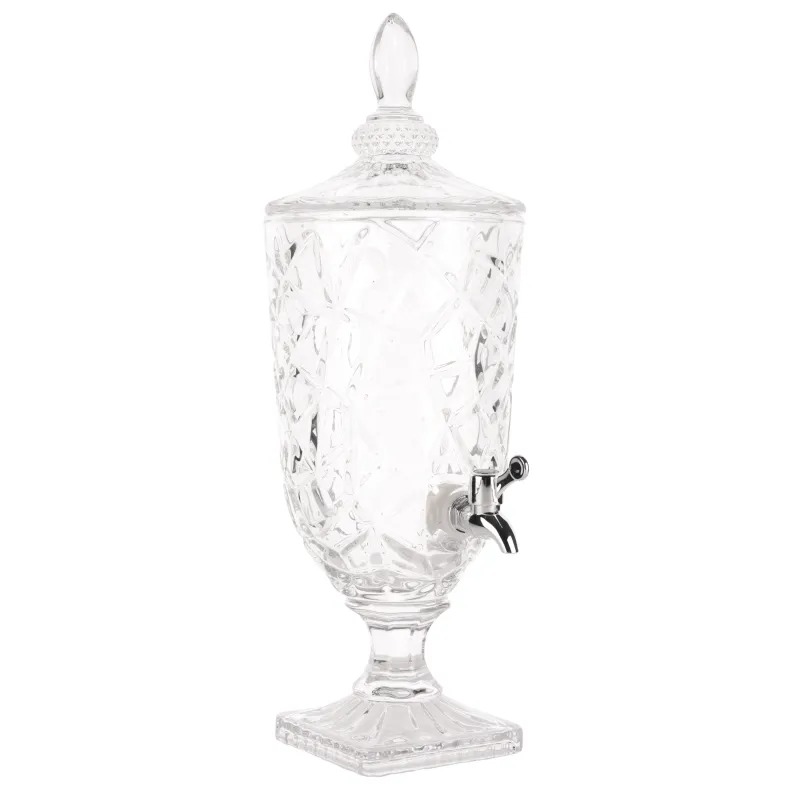 Диспенсер для напитков, 3 л, стекло Р/пластик, Crackle, image-1