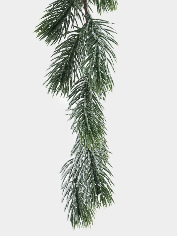 Ветка декоративная, 1,1 м, Заснеженная хвоя, Snowy decor, image-2