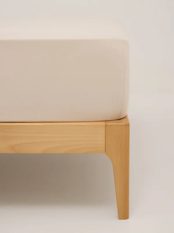 Простыня, 245х270 см, вареный хлопок, бежевая, Washed cotton, image-0