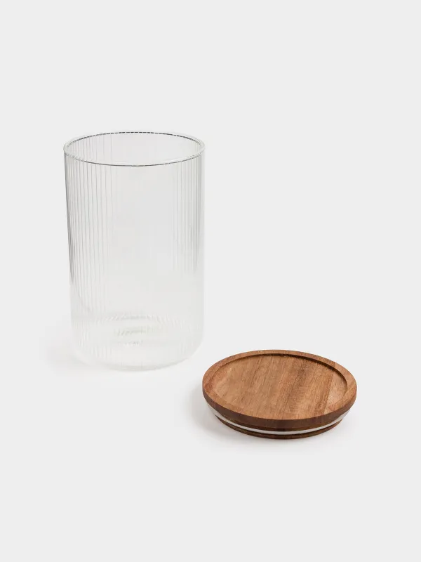 Банка для сыпучих продуктов, 1,2 л, Ravi wood, image-5