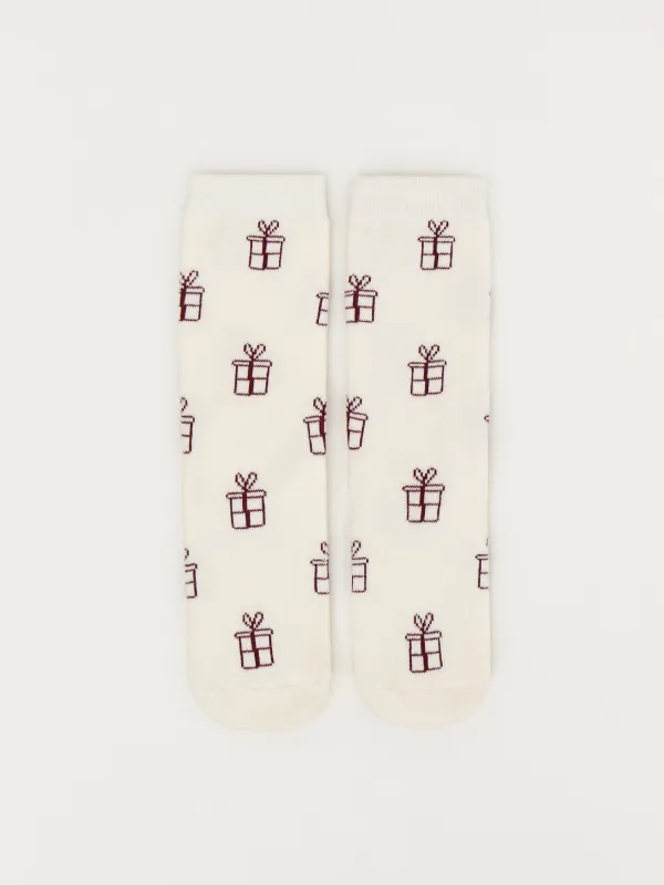 Носки женские, молочные, Cosset, image-0