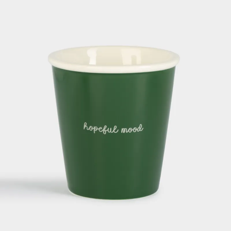 Стакан, 9 см, 320 мл, фарфор P, зеленый, Magic moments