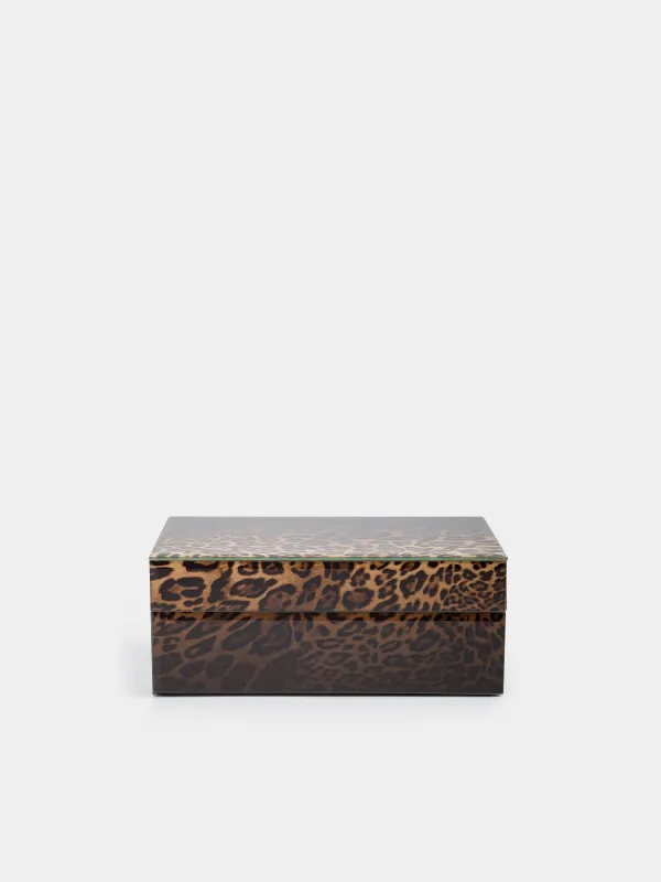 Шкатулка для украшений, 21х13 см, Леопард, Leopard, image-1