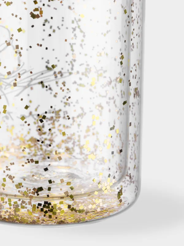 Кружка, 330 мл, стекло Б/блестки, Цветок, Air decor, image-3