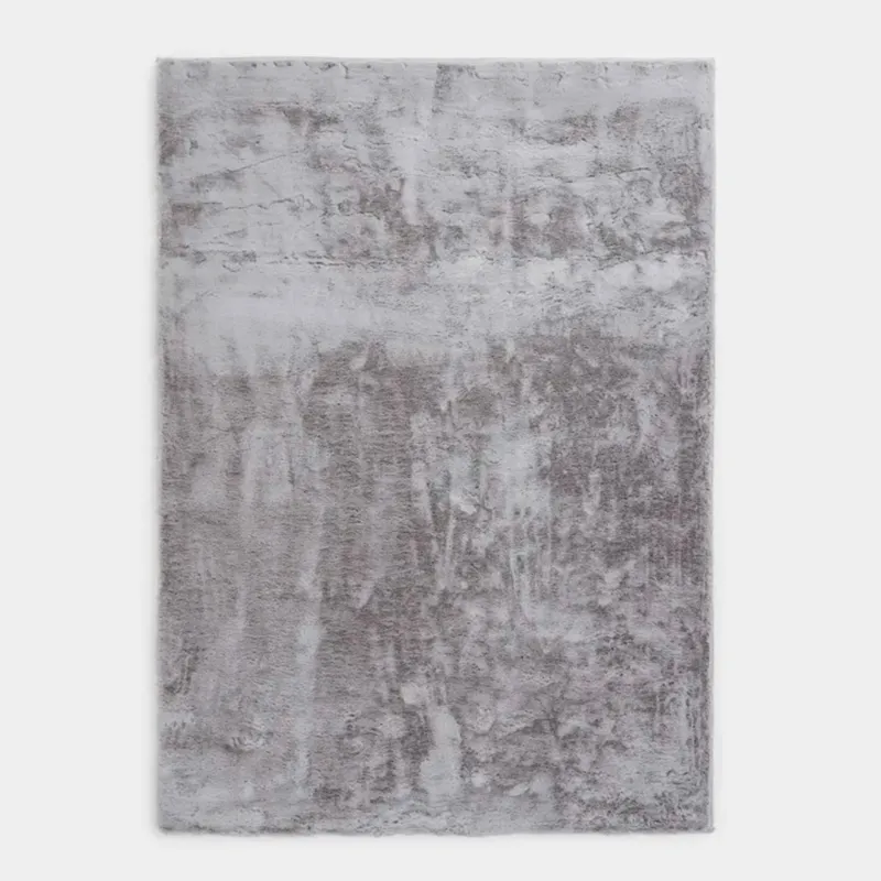 Ковер, 150х210 см, искусственный мех, светло-серый, Monotone