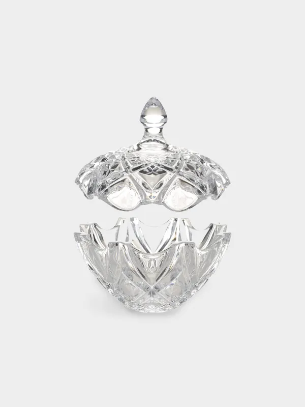 Емкость для хранения, 18х19 см, стекло Р, Цветок, Villari, image-1