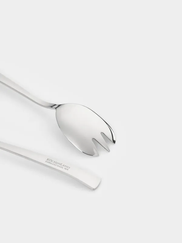 Приборы для сервировки салата, 24 см, 2 пр, ложка/вилка, сталь, Brugge, image-1