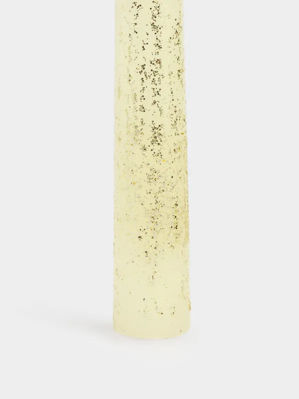 Свеча, 25 см, тонкая, с блестками, Sparkly candle, image-1