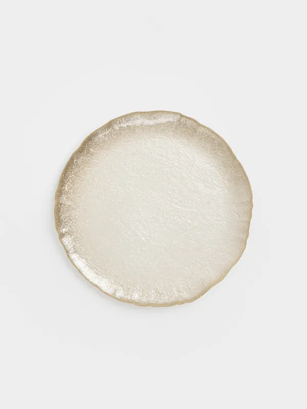 Тарелка обеденная, 28 см, стекло, золотистая, Antares, image-0