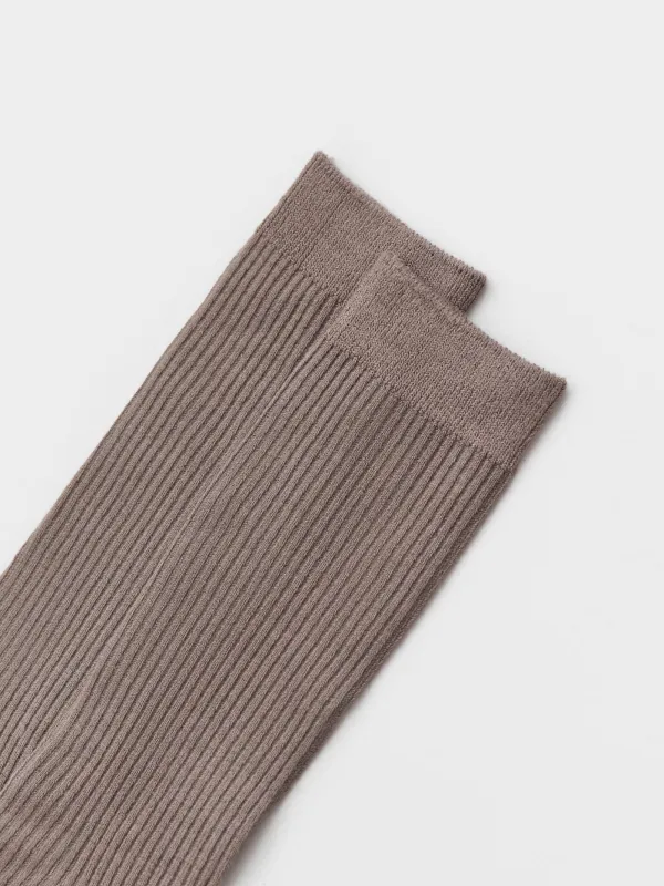 Носки женские, в рубчик, песочные, Heddy, image-1