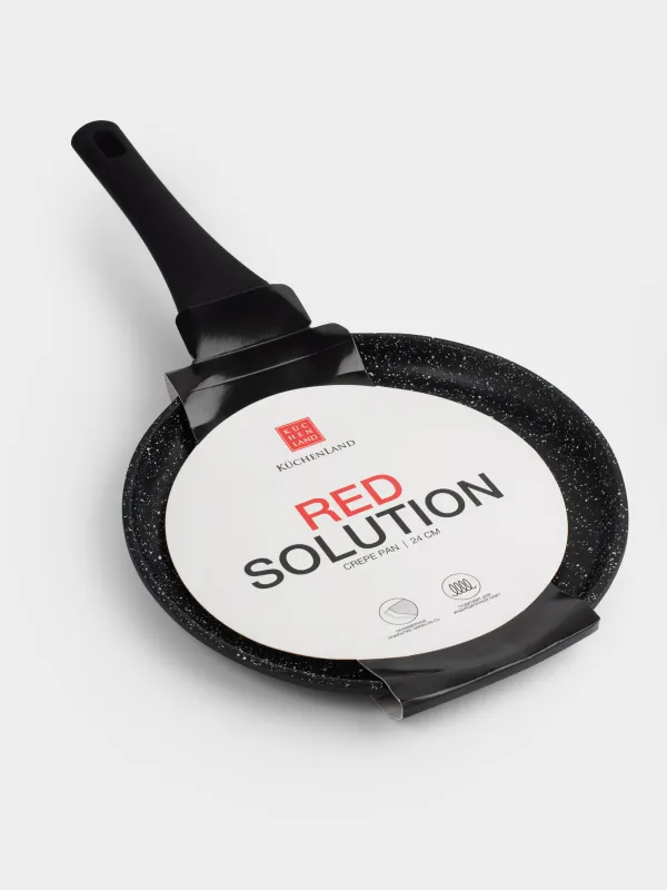 Сковорода блинная, 24 см, с покрытием, Solution Red 2, image-6