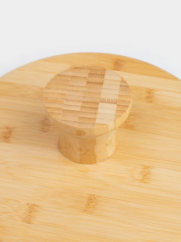 Блюдо с крышкой, 28x15 см, на ножке, Bamboo, image-4