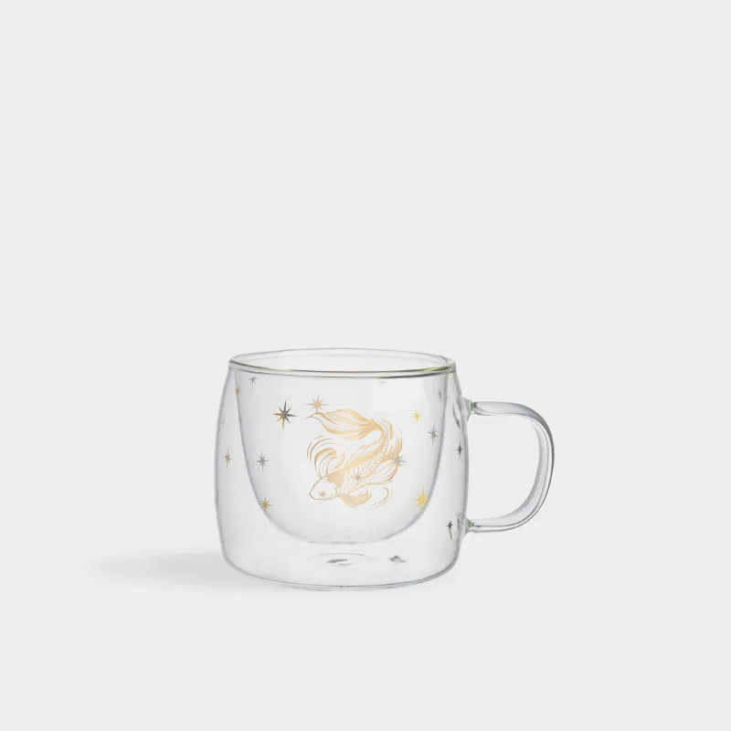 Кружка, 360 мл, стекло Б, Рыба со звездами, Air decor